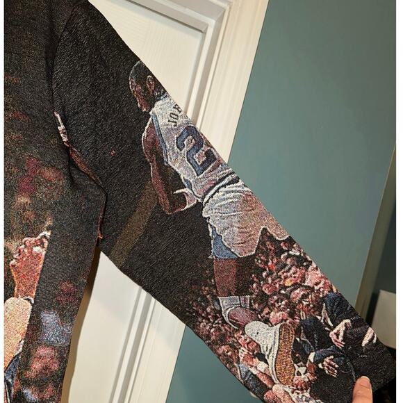 MICHAEL JORDAN The GOAT Tapestry Design Pullover Hoodie Size XL New w/o Tag - Picture 11 of 13